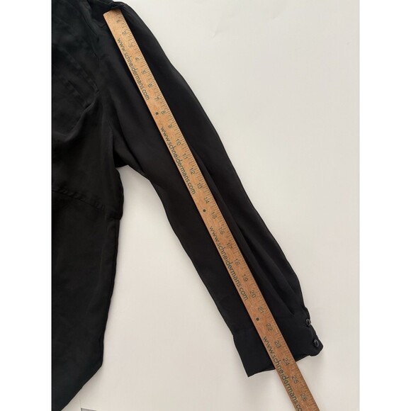 Madison Paige Blouse Size 1X Black Sheer Button Front Whimsigoth Witchy Romance - Picture 12 of 16